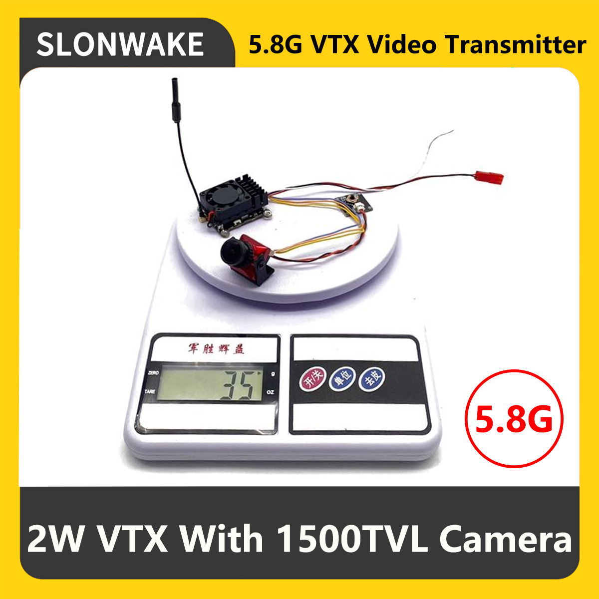 Drone Rc Controller And Receiver - SLONWAKE 5.8G 2000mW FPV VTX Transmitter