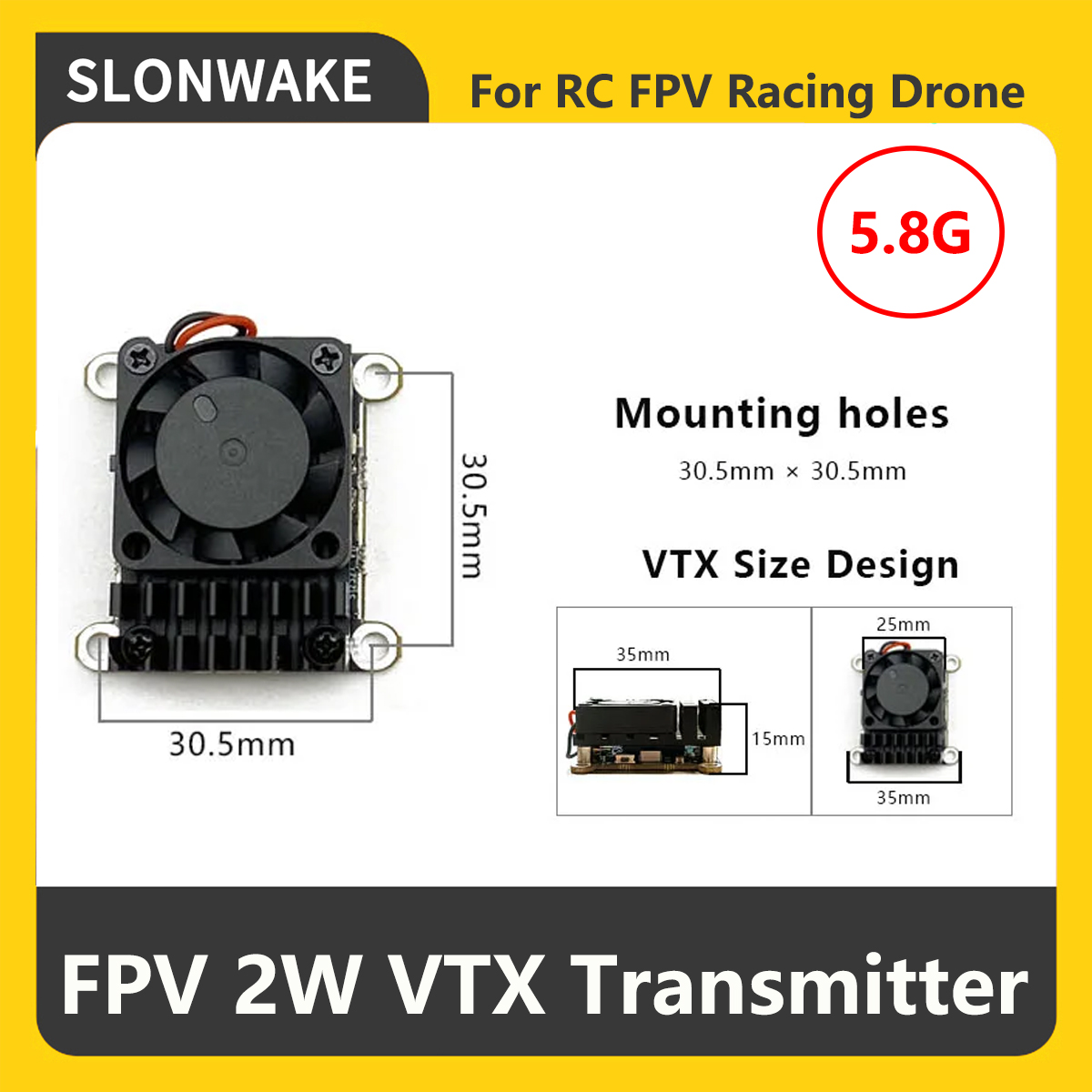 SLONWAKE 5.8G 2000mW FPV VTX T - Drone Rc Controller And Receiver review and price