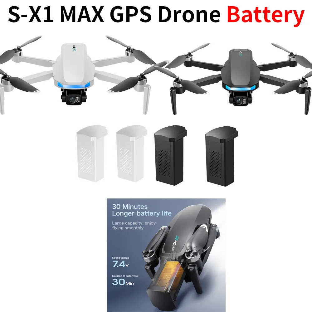 S-X1 MAX GPS Drone Battery 7.4 - Lyzrc Drone review and price